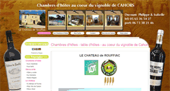 Desktop Screenshot of chateau-de-rouffiac.com