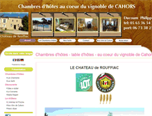 Tablet Screenshot of chateau-de-rouffiac.com